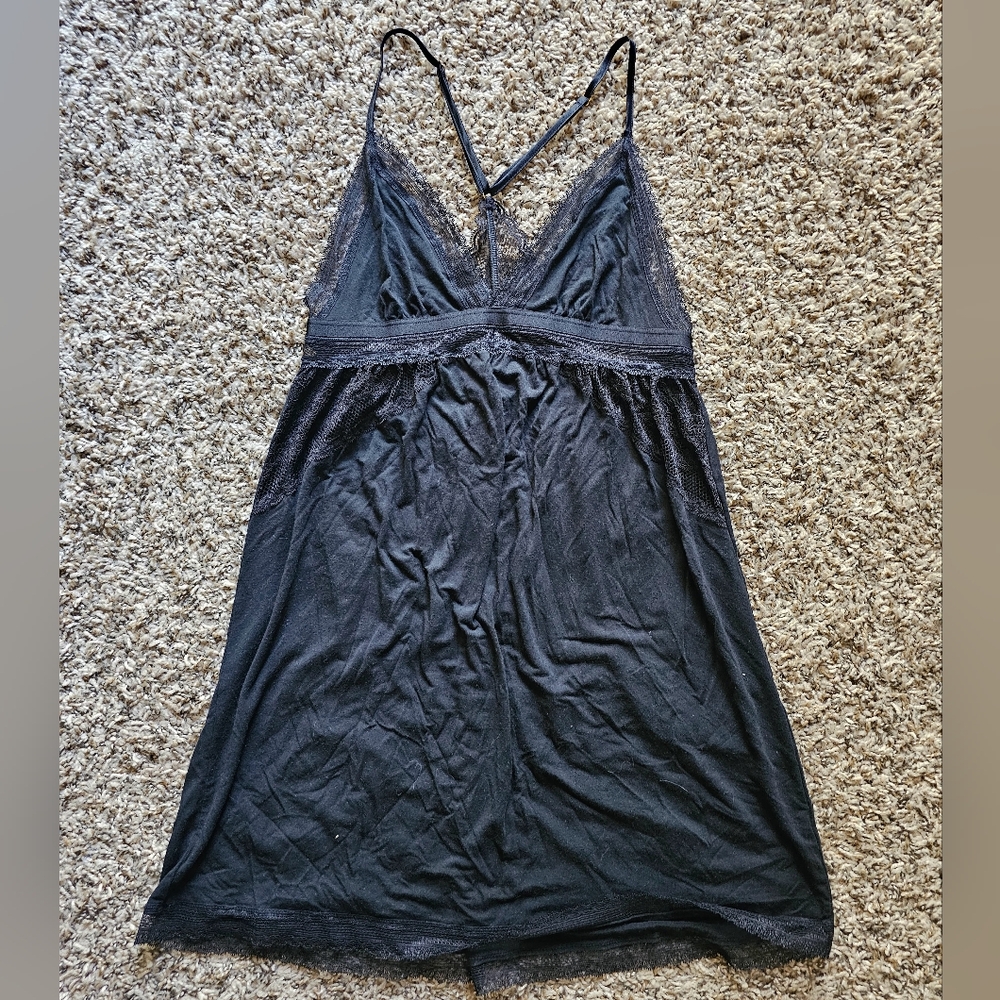 Victoria Secret mini black laced dress size M